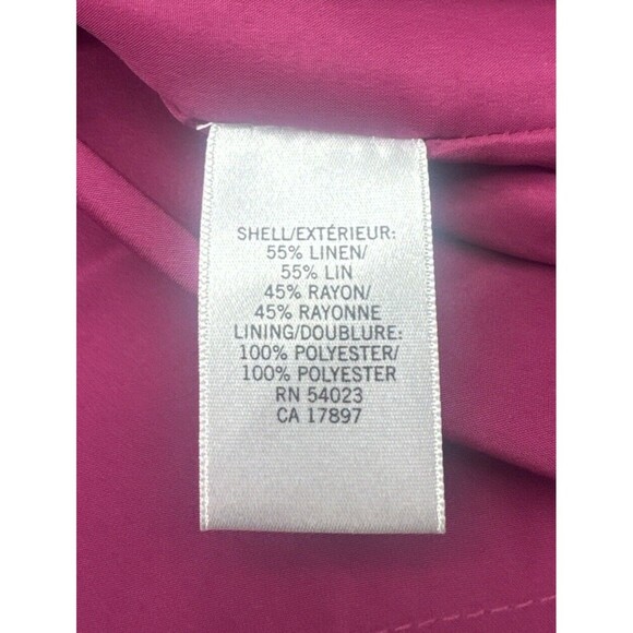 Banana Republic Women’s PINK Lined Linen Short Belted Waist Skirt Size 2 NWT - Picture 7 of 8